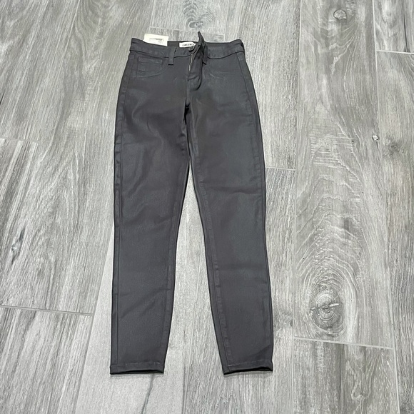 NWT L’Agence Margot dk gray coated skinny crop- 23 - Picture 2 of 4